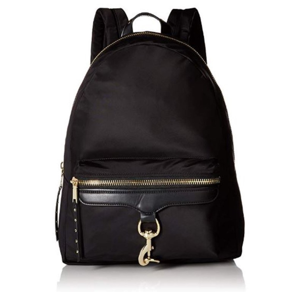 Rebecca Minkoff Always On M.A.B. Nylon Backpack - Black / Gold